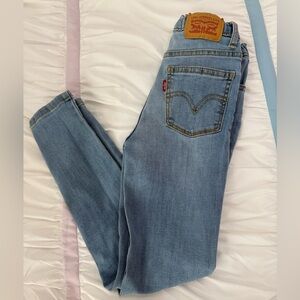 Girls Levi's Blue Skinny Jeans High rise